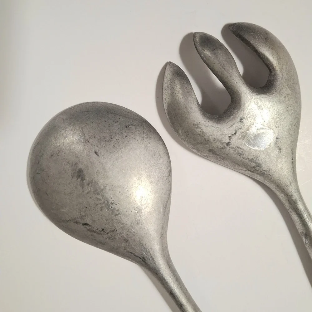 Mariposa Vintage 1992 Nautical Ocean Theme Salad Servers 11